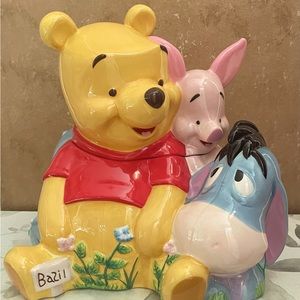 Disney Winnie the Pooh, Piglet, and Eeyore Cookie Jar